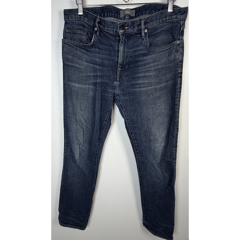 Vince Jeans Mens‎ VM 212 Slim Made USA Zip Fly Lightly  Distressed 34x32 Jeans